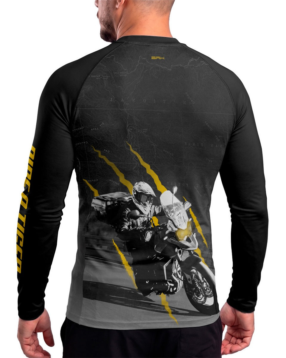 Camisa Brk Tiger 900 Apex Rider Preta com Proteção UV50