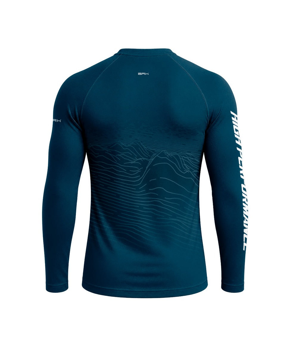 Camisa Brk Mountain Explorer Azul com Proteção UV50