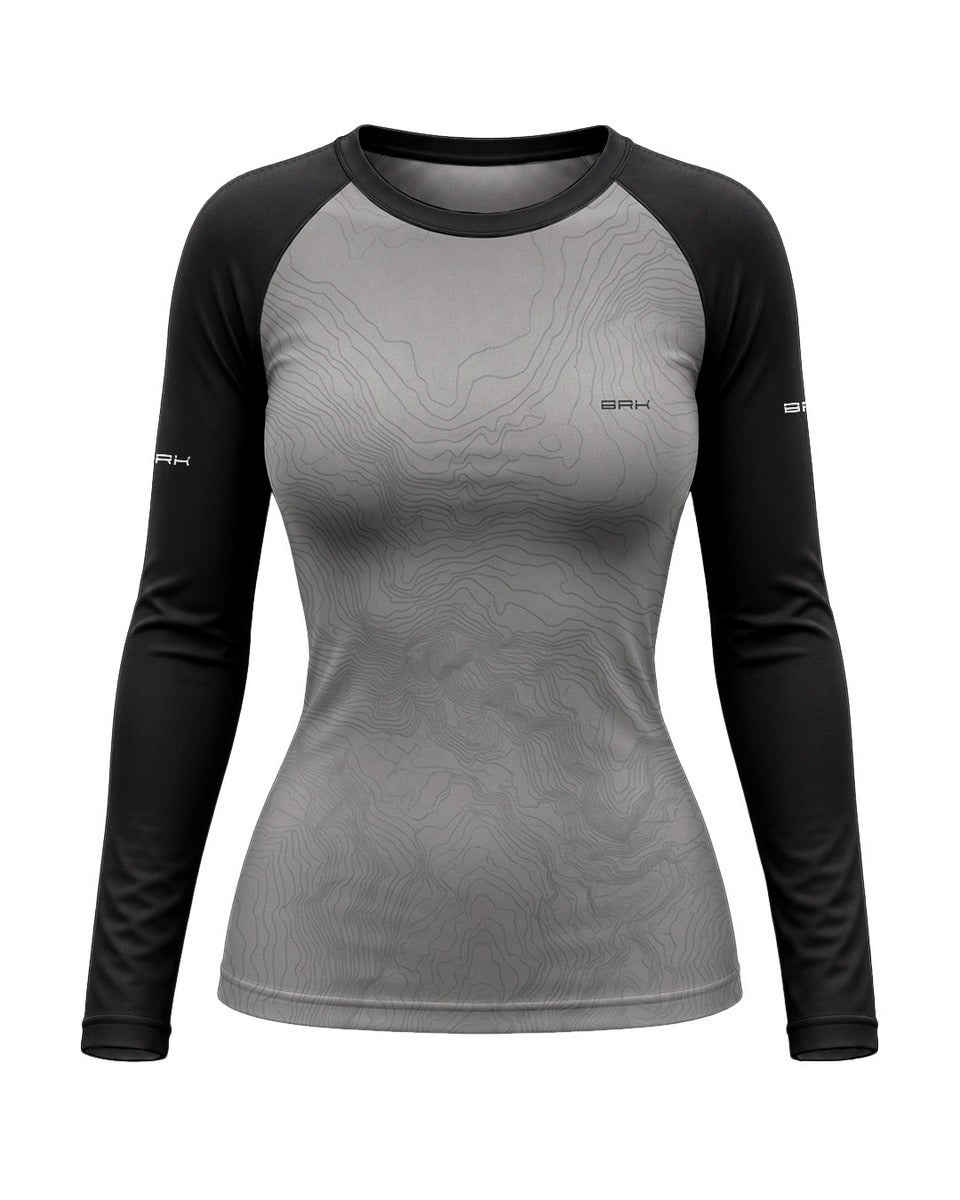 Camisa Feminina Brk Big Trail Adventure Cinza com Proteção UV50