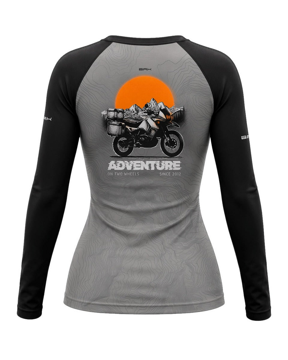 Camisa Feminina Brk Big Trail Adventure Cinza com Proteção UV50