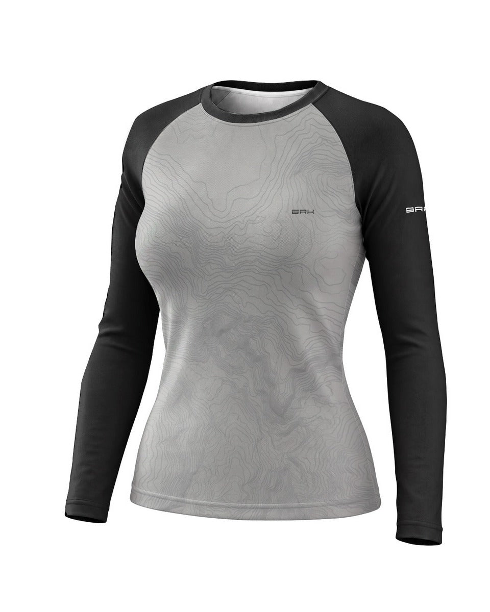 Camisa Feminina Brk Big Trail Adventure Cinza com Proteção UV50
