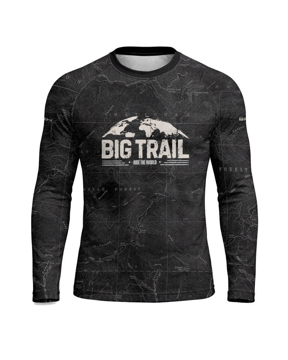 Camisa Brk Big Trail Explore the World Preta com Proteção UV50