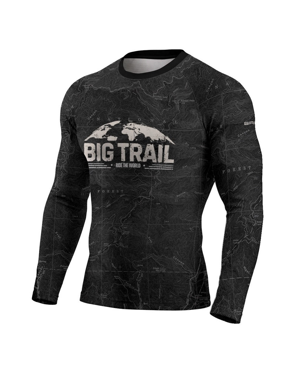 Camisa Brk Big Trail Explore the World Preta com Proteção UV50