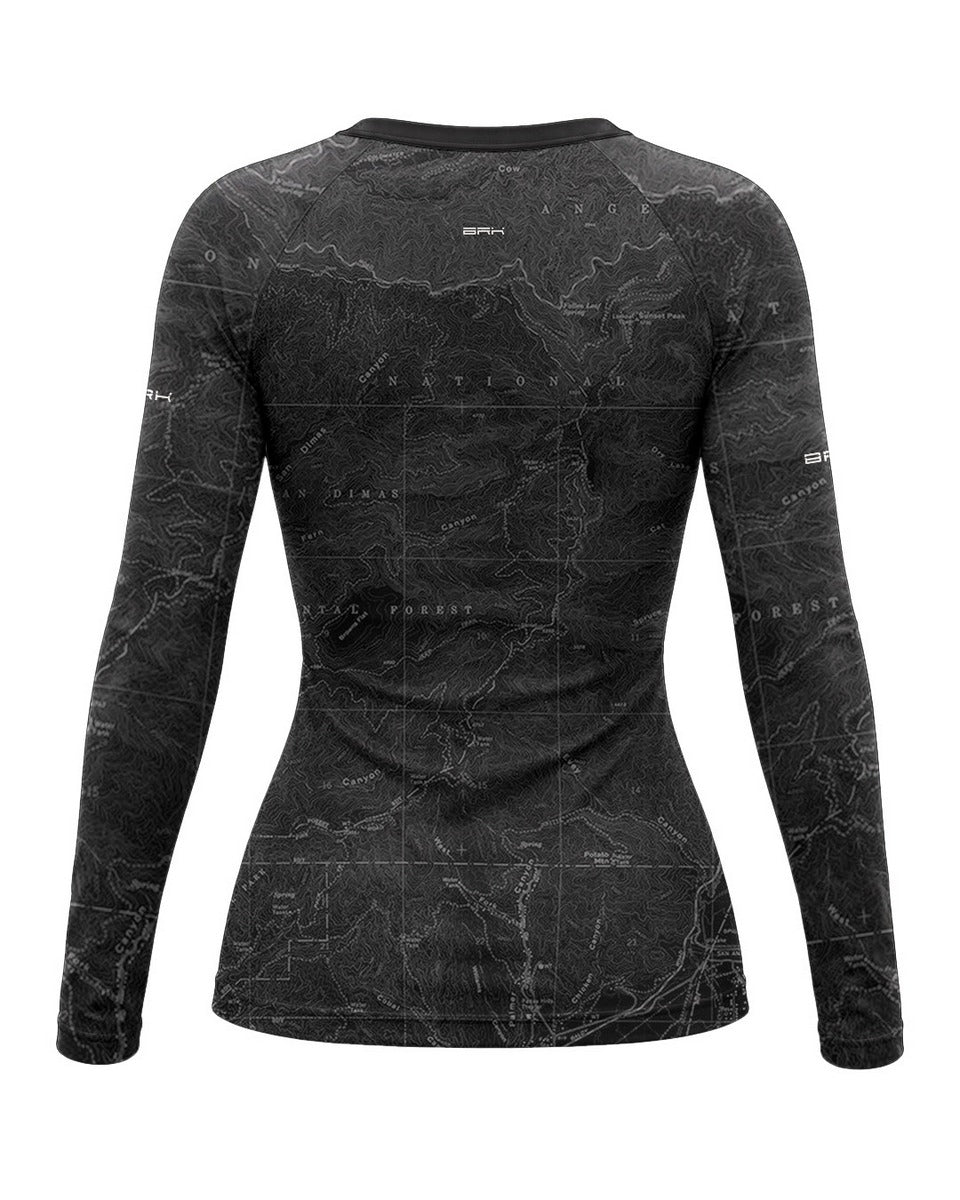 Camisa Motociclismo Feminina Brk Explore the World Preta com Proteção UV50