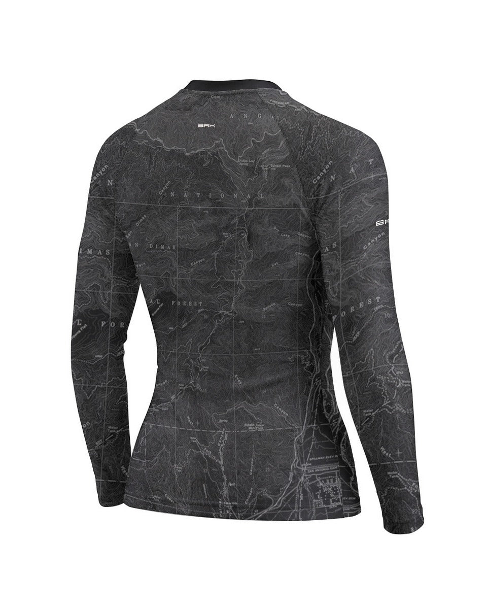 Camisa Motociclismo Feminina Brk Explore the World Preta com Proteção UV50