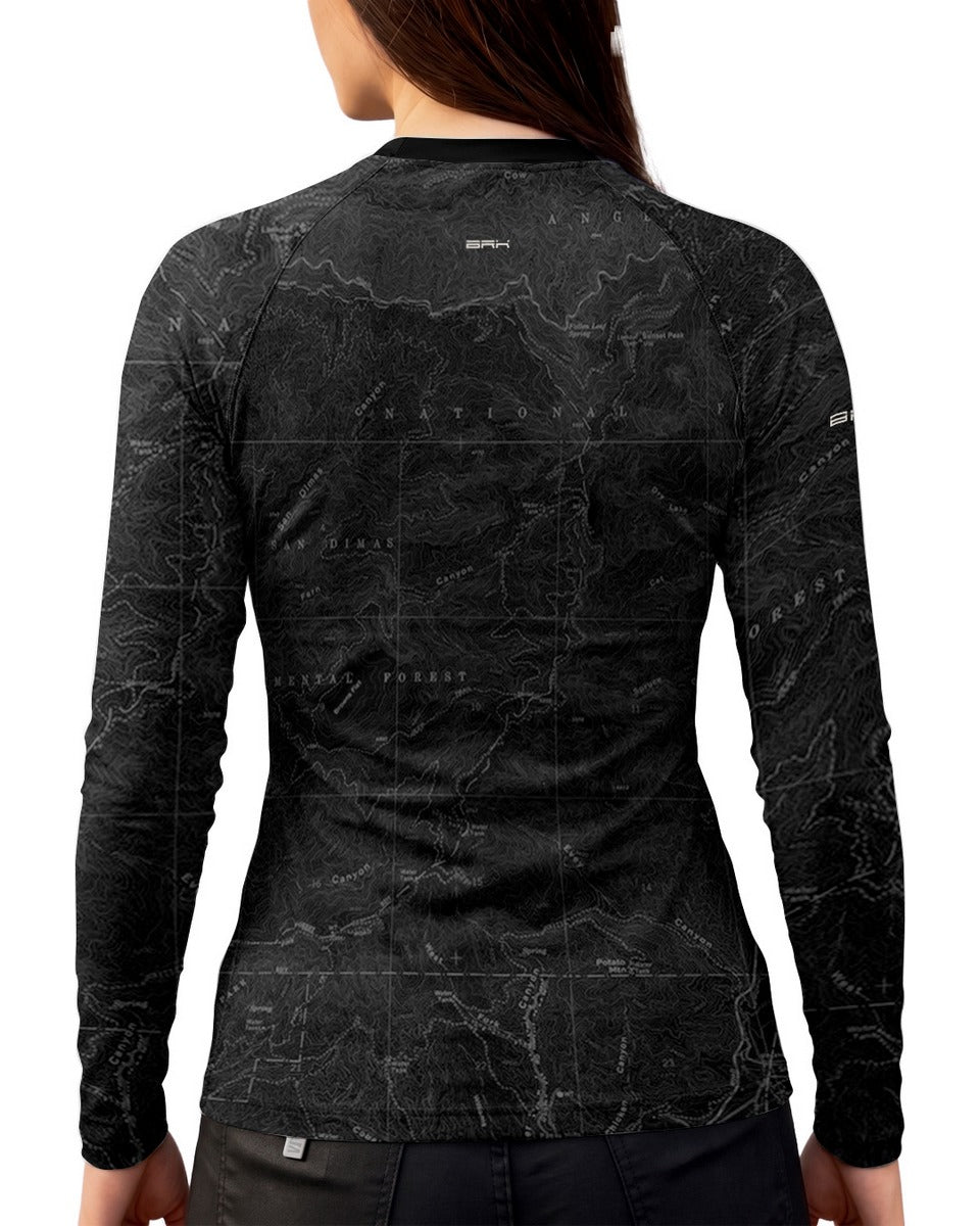 Camisa Motociclismo Feminina Brk Explore the World Preta com Proteção UV50