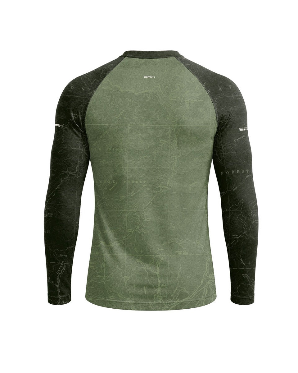 Camisa Motociclismo Brk Explore the World Verde com Proteção UV50