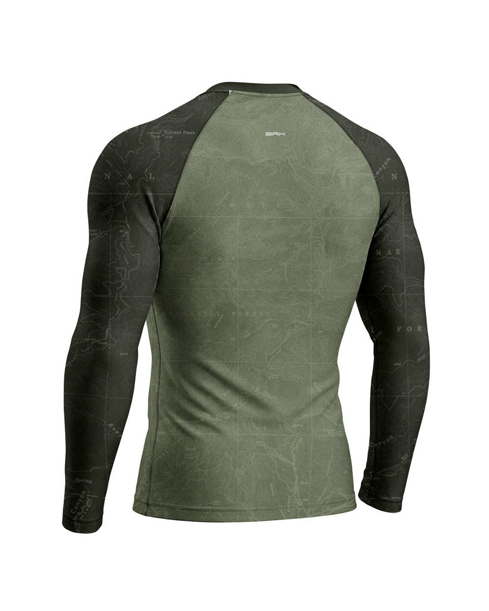Camisa Motociclismo Brk Explore the World Verde com Proteção UV50