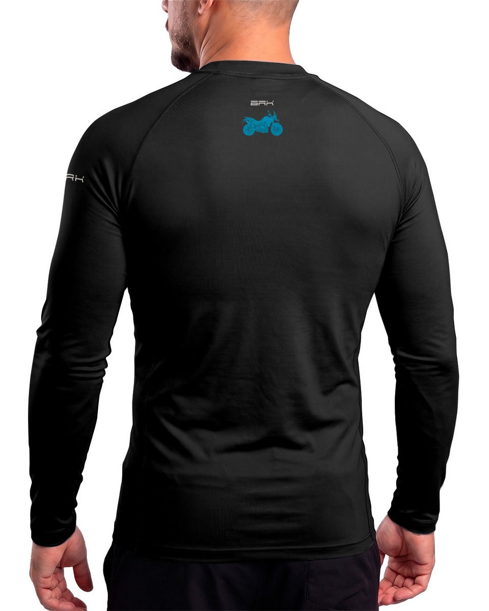Camisa Motociclismo Brk Eternal Expedition Preta com Proteção UV50