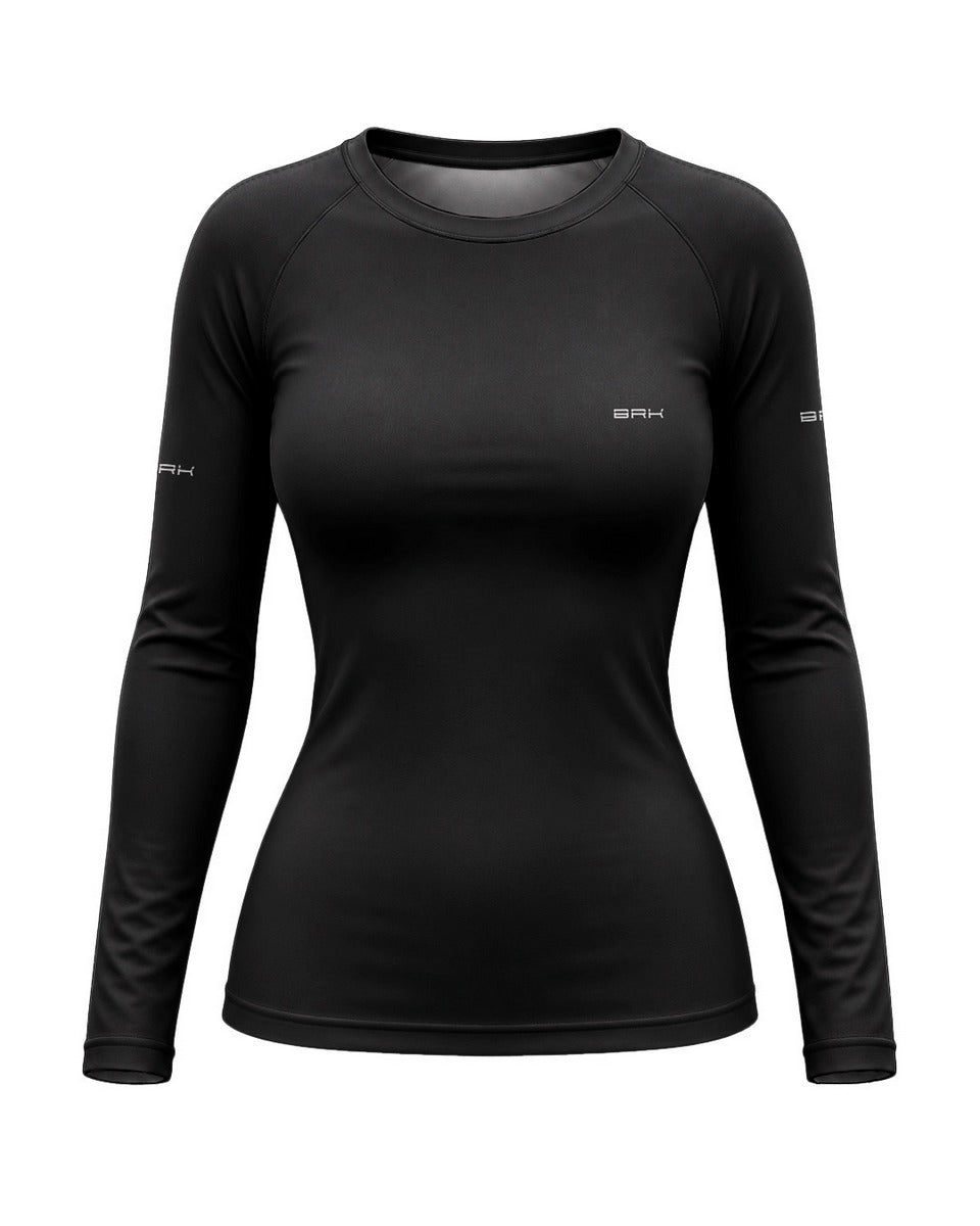 Camisa Motociclismo Feminina Brk Living In Adventure Preta com Proteção UV50