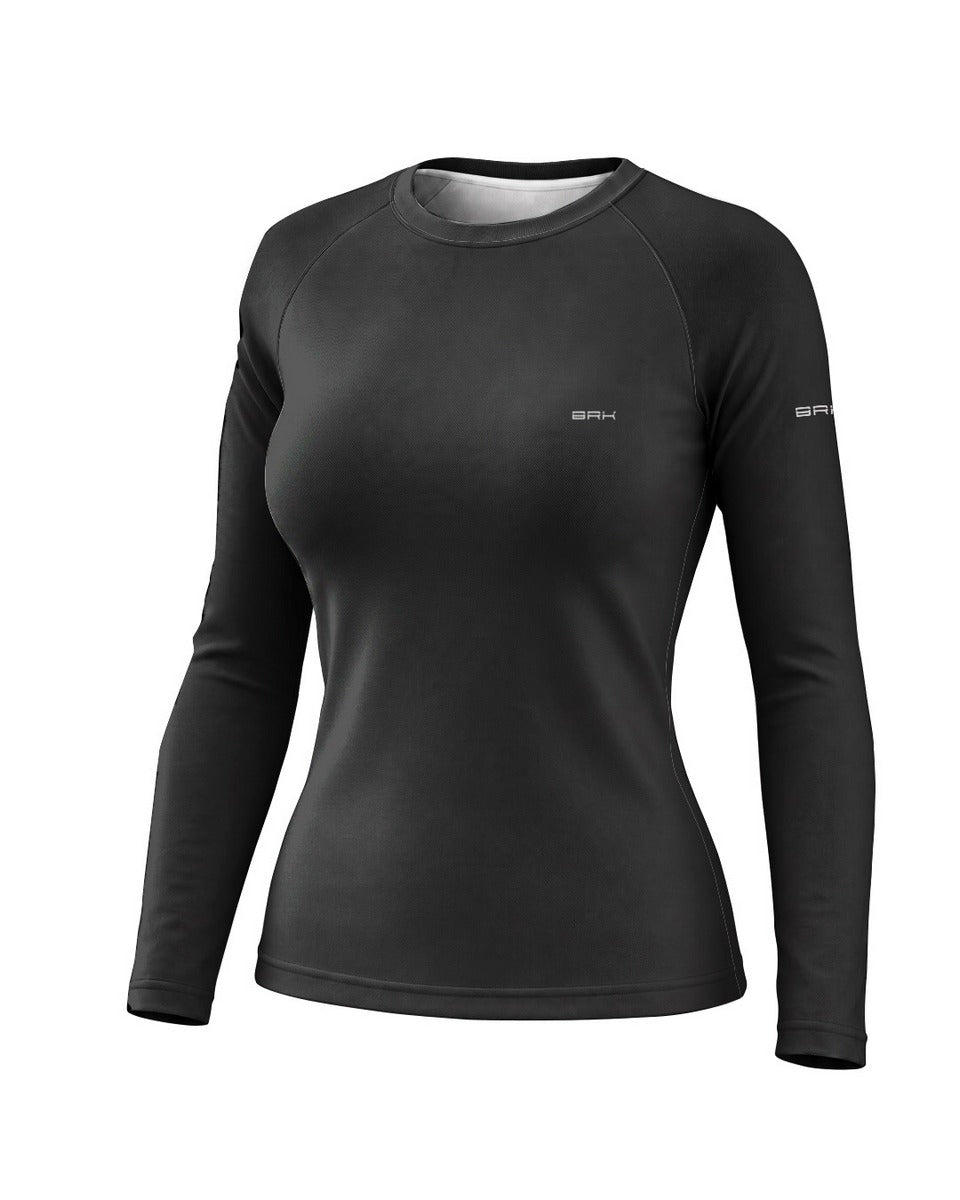 Camisa Motociclismo Feminina Brk Living In Adventure Preta com Proteção UV50