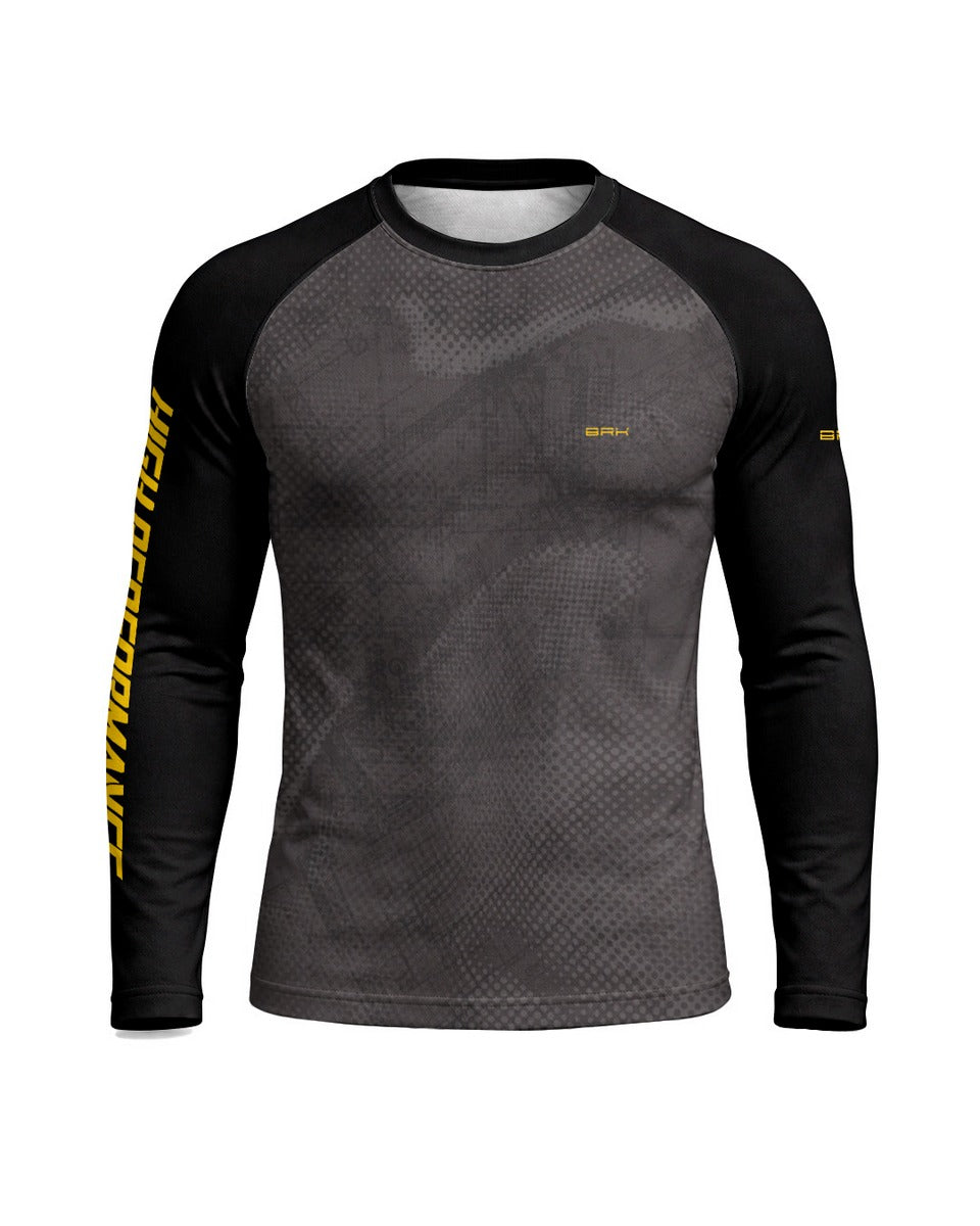 Camisa Motociclismo Brk GS R1300 Adventure Blueprint Cinza com Proteção UV50