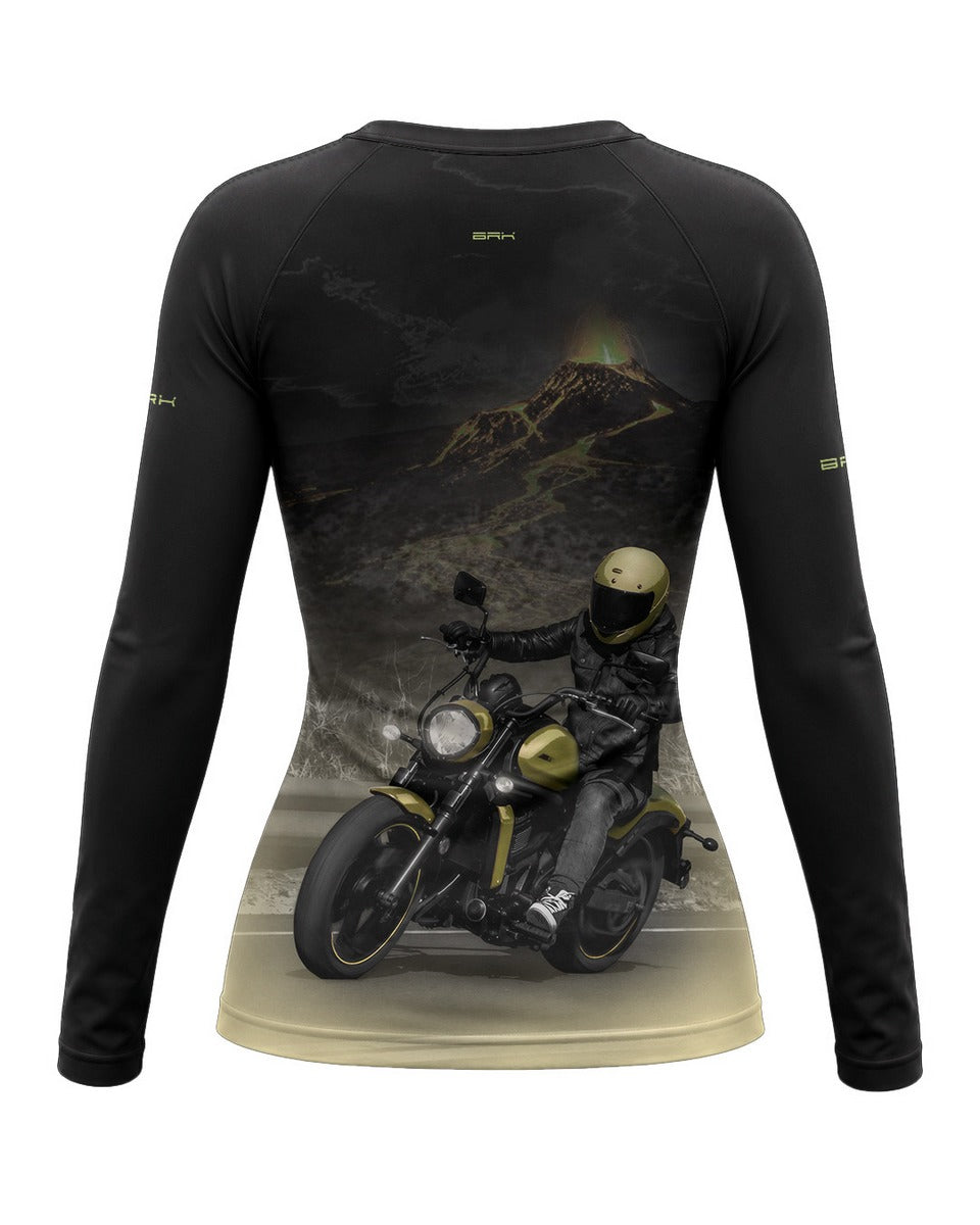 Camisa UV50 Segunda Pele Feminina Brk Custom Vulcan S Kawasaki com UV50+