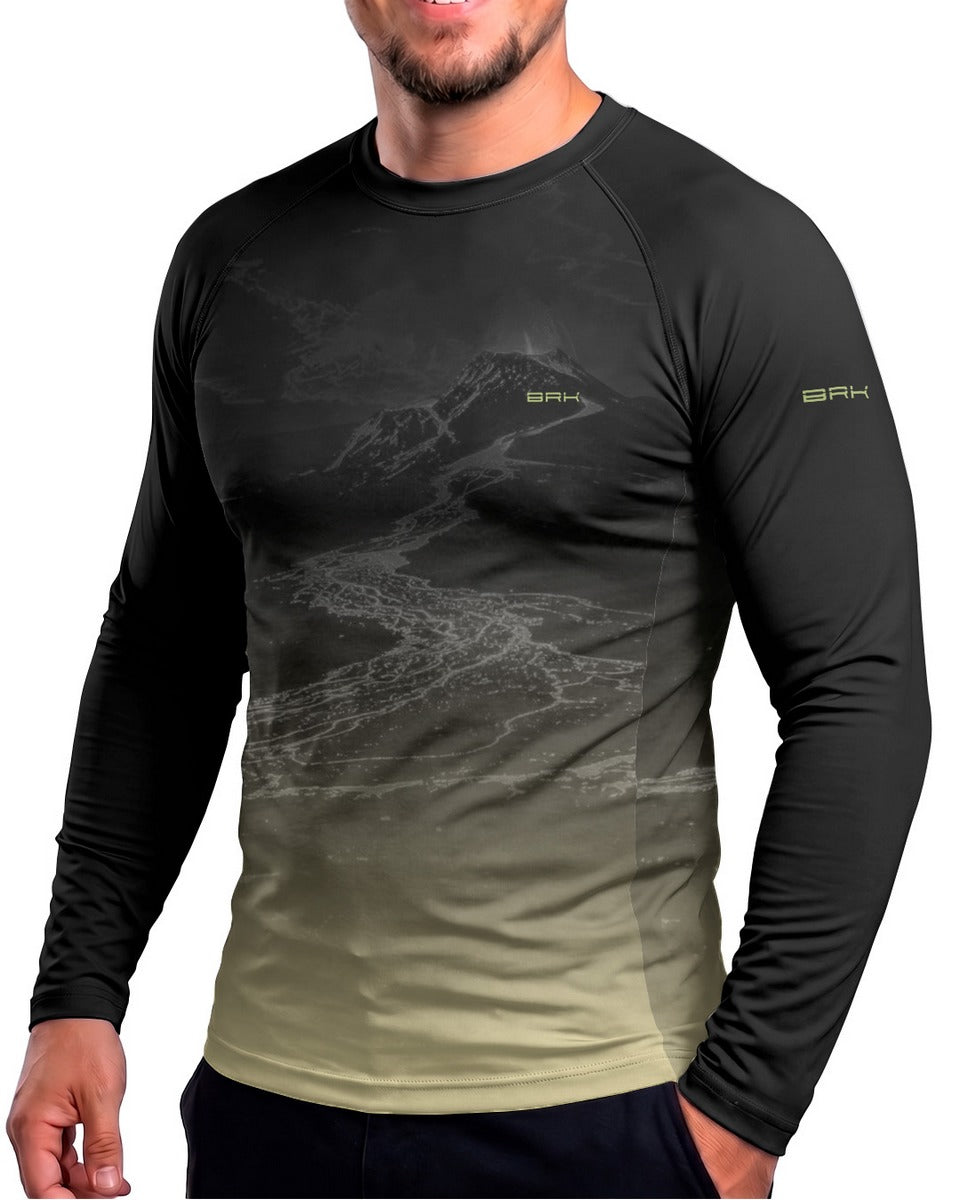 Camisa UV50 Segunda Pele Brk Custom Vulcan S Kawasaki Minimalista com UV50+