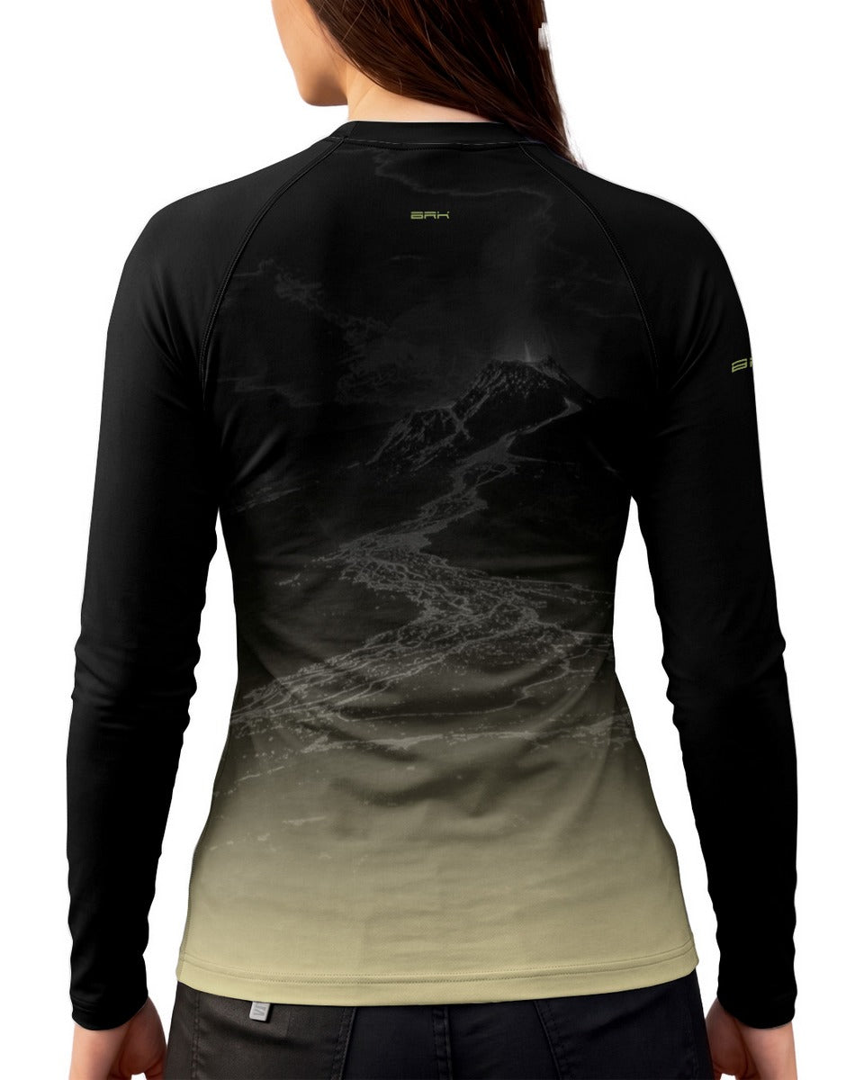 Camisa UV50 Segunda Pele Feminina Brk Custom Vulcan S Kawasaki Minimalista com UV50+