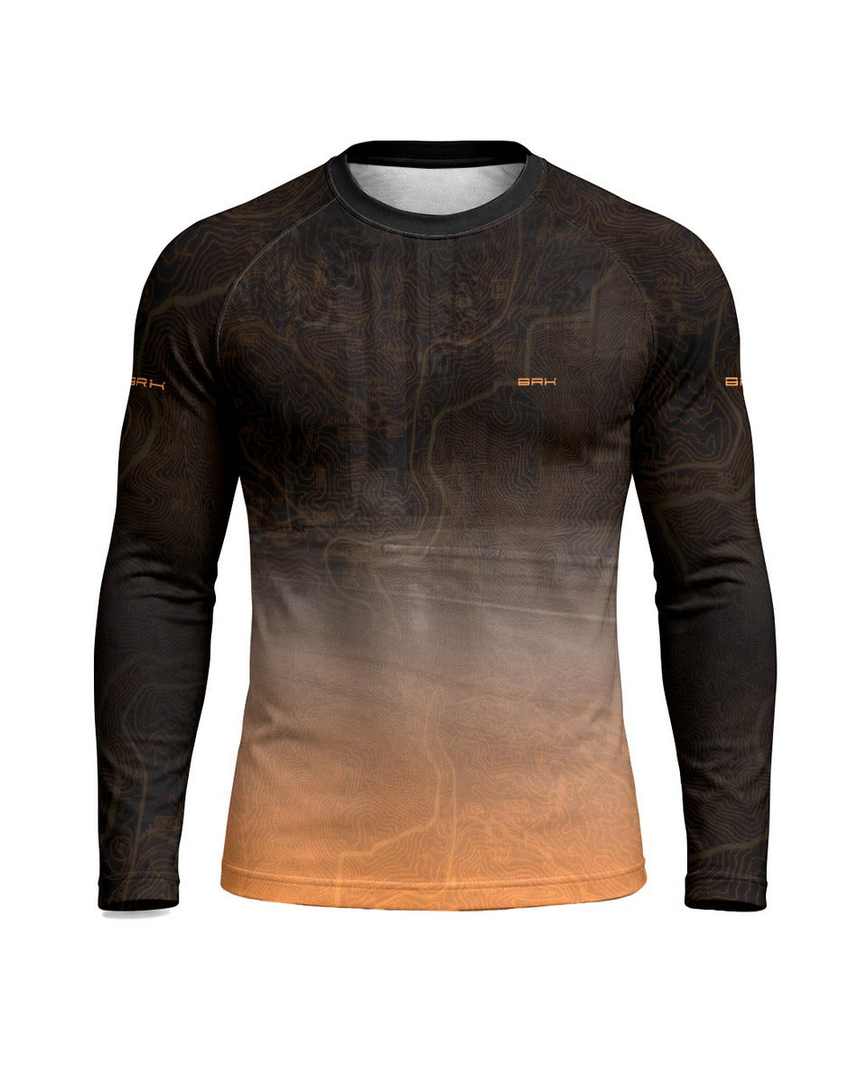 Camisa UV50 Segunda Pele Brk Custom Fat Boy Harley Laranja com UV50+