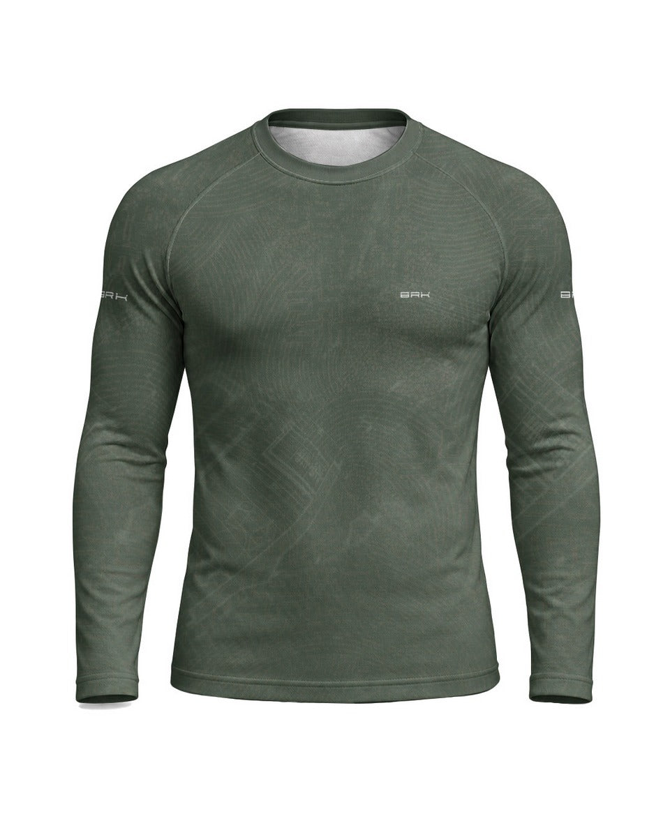 Camisa UV50 Segunda Pele Brk Custom 350  Blueprint Verde com UV50+
