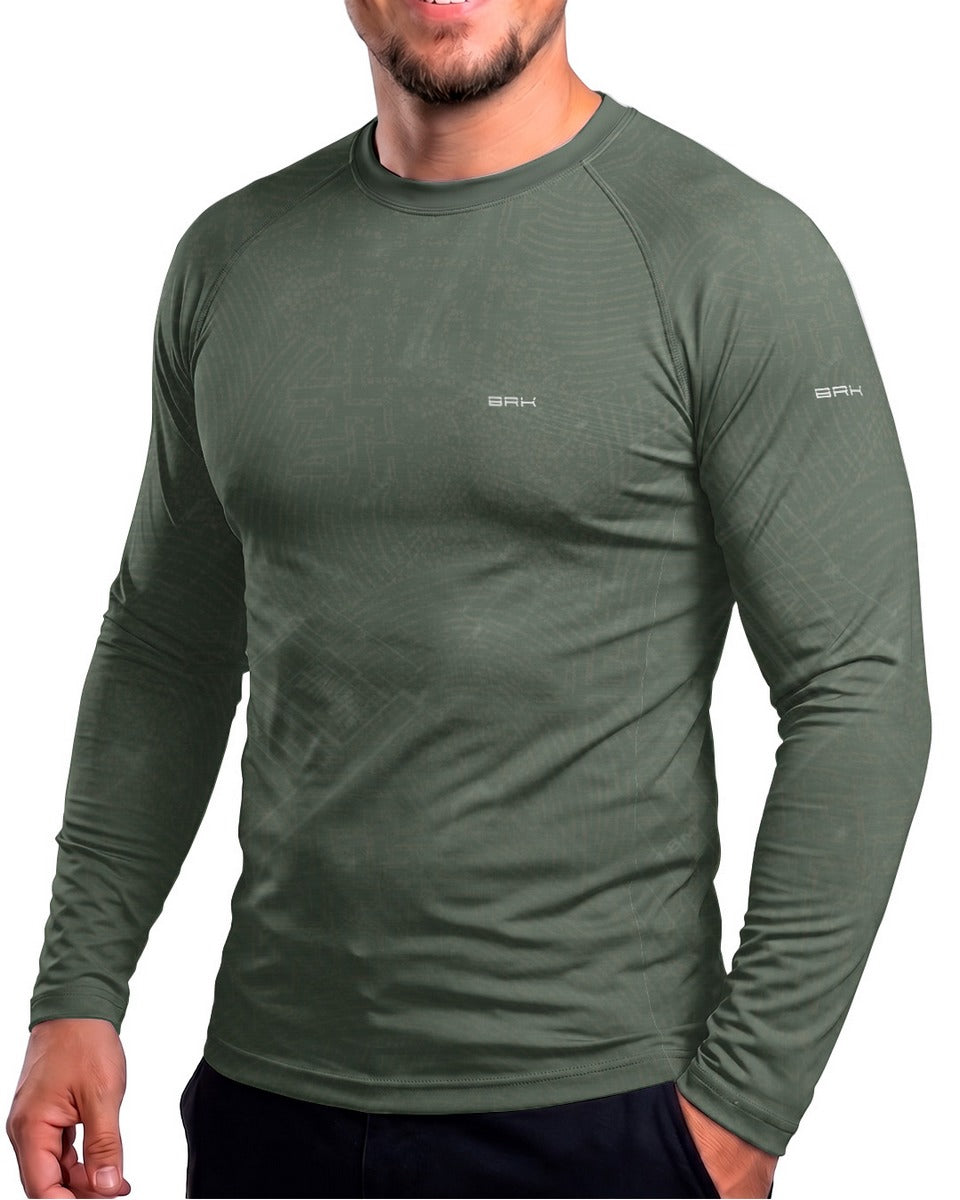 Camisa UV50 Segunda Pele Brk Custom 350  Blueprint Verde com UV50+