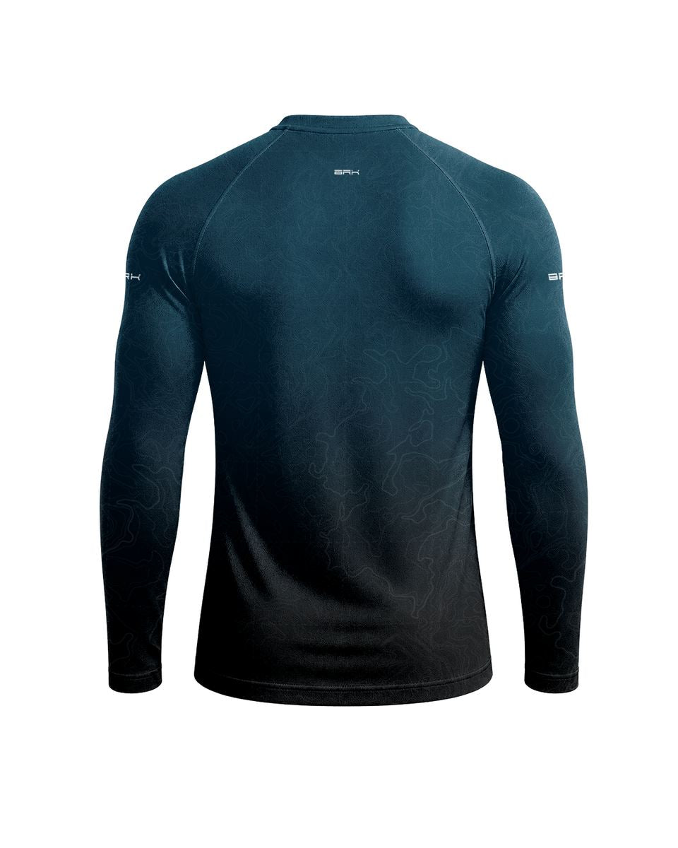 Camisa UV50 Segunda Pele Brk Custom Meteor Azul Clean com UV50+