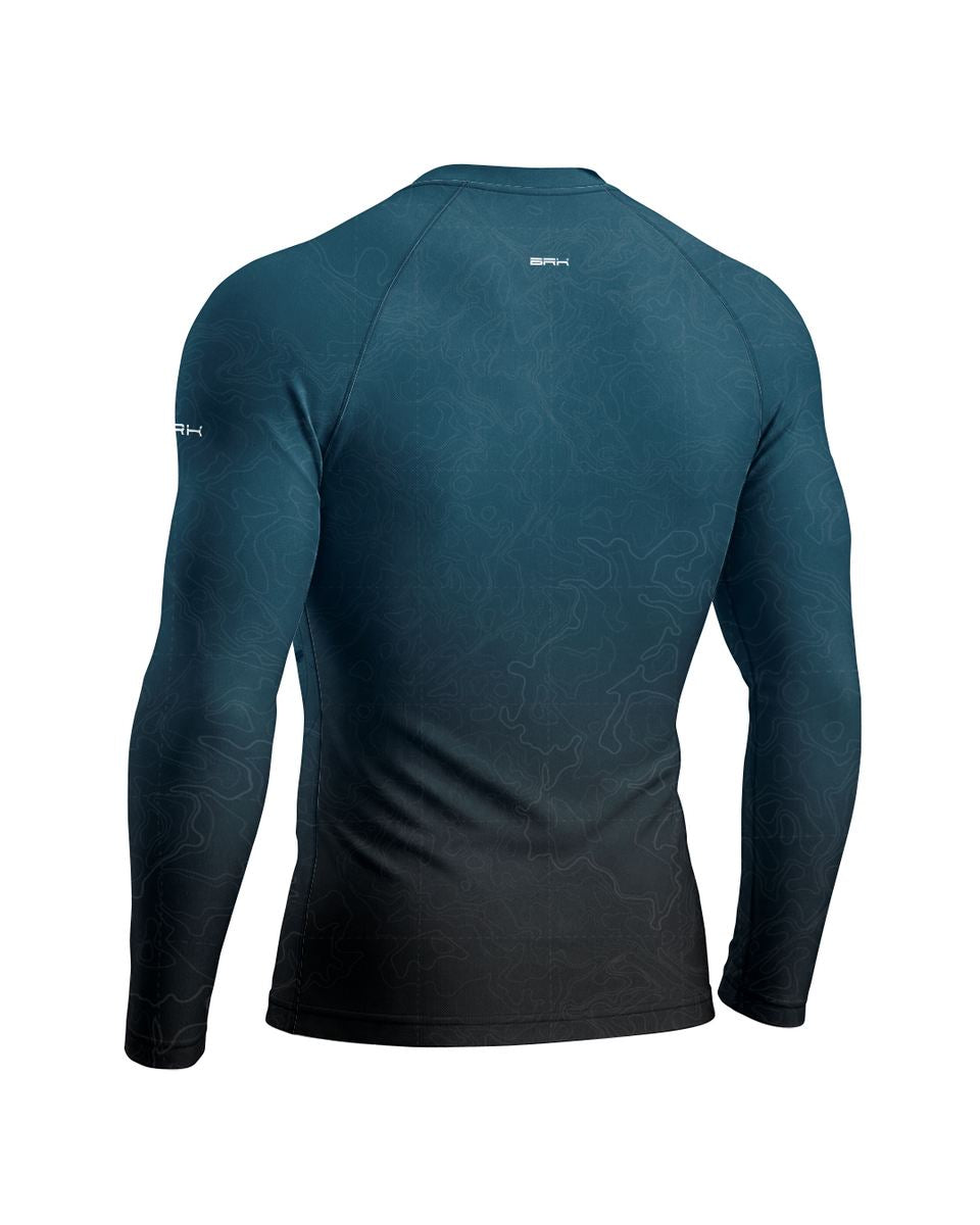 Camisa UV50 Segunda Pele Brk Custom Meteor Azul Clean com UV50+