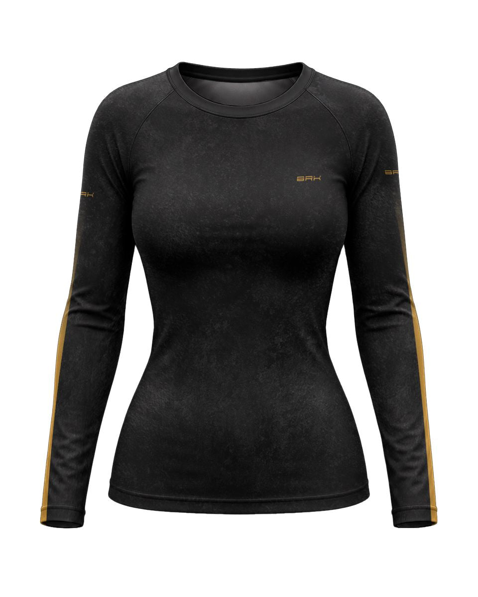Camisa UV50 Segunda Pele Feminina Brk Custom V650S Cinza com UV50+