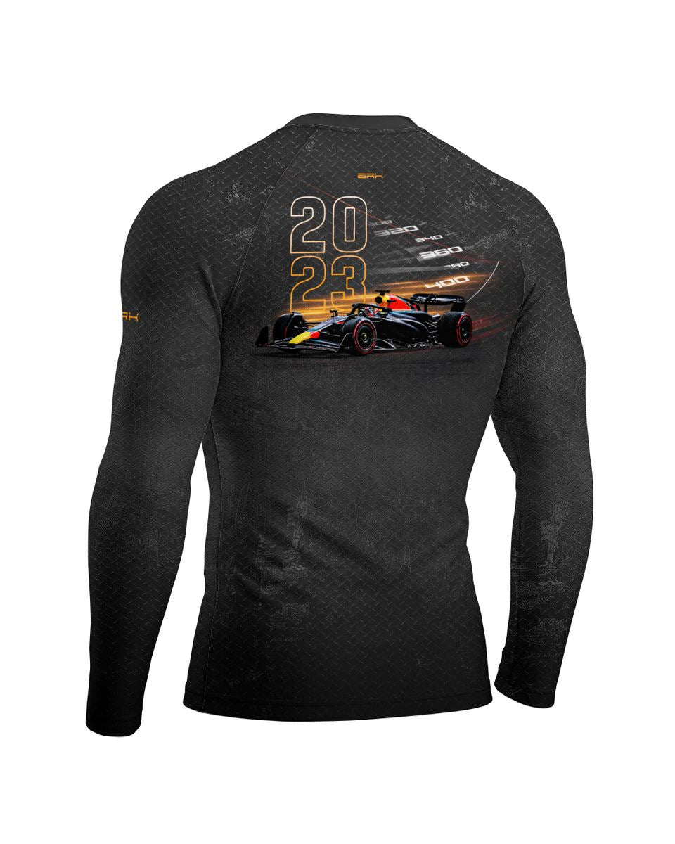 Camisa Segunda Pele Brk Fórmula 1 Red Bull Cinza Escuro 2023 com UV50+