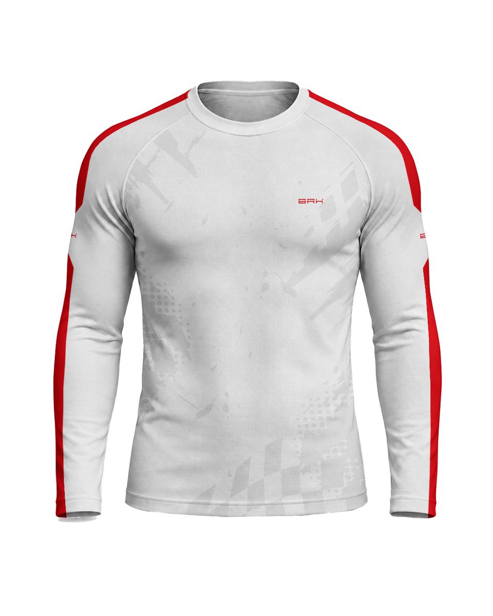 Camisa Segunda Pele Brk Fórmula 1 Mclaren 1988 Branca com UV50+