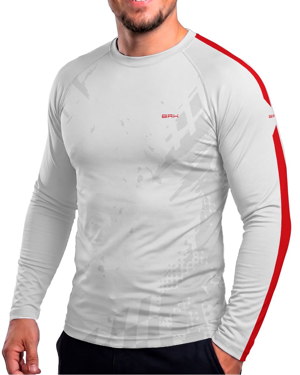 Camisa Segunda Pele Brk Fórmula 1 Mclaren 1988 Branca com UV50+