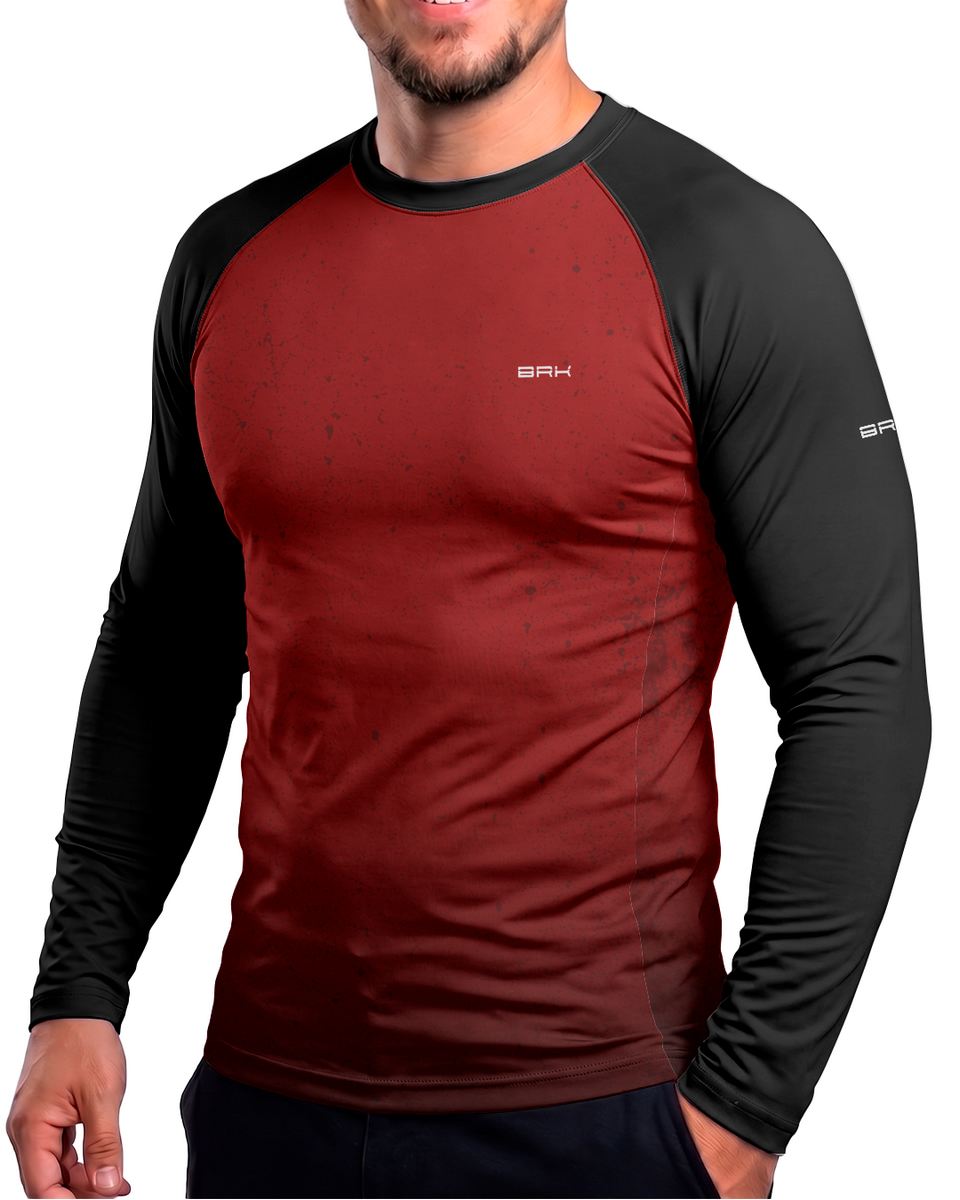Camisa Segunda Pele Brk Fórmula 1 Vermelho e Preto 2002 com UV50+