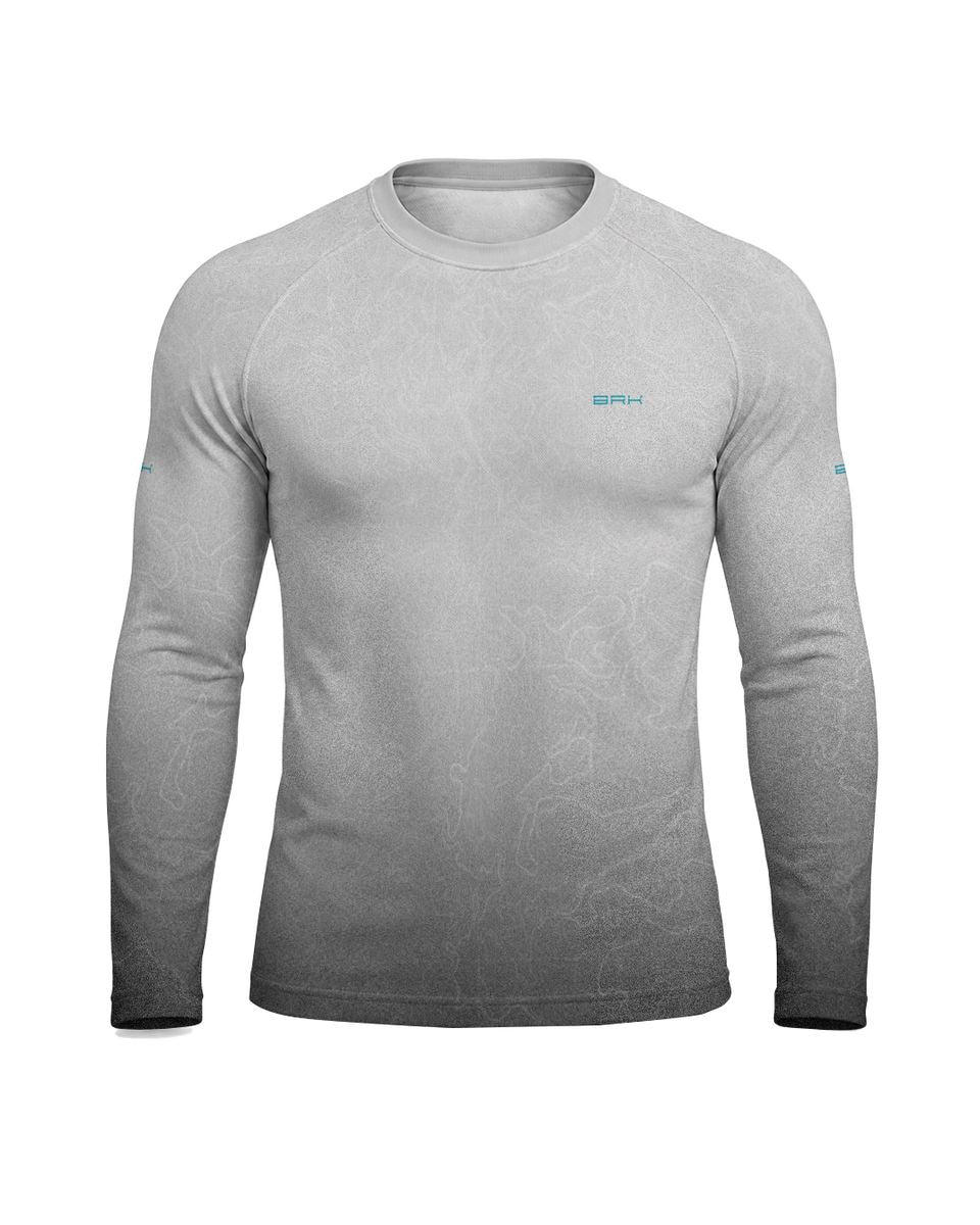 Camisa Segunda Pele Brk Fórmula 1 Mercedes W07 Branco e Cinza com UV50+