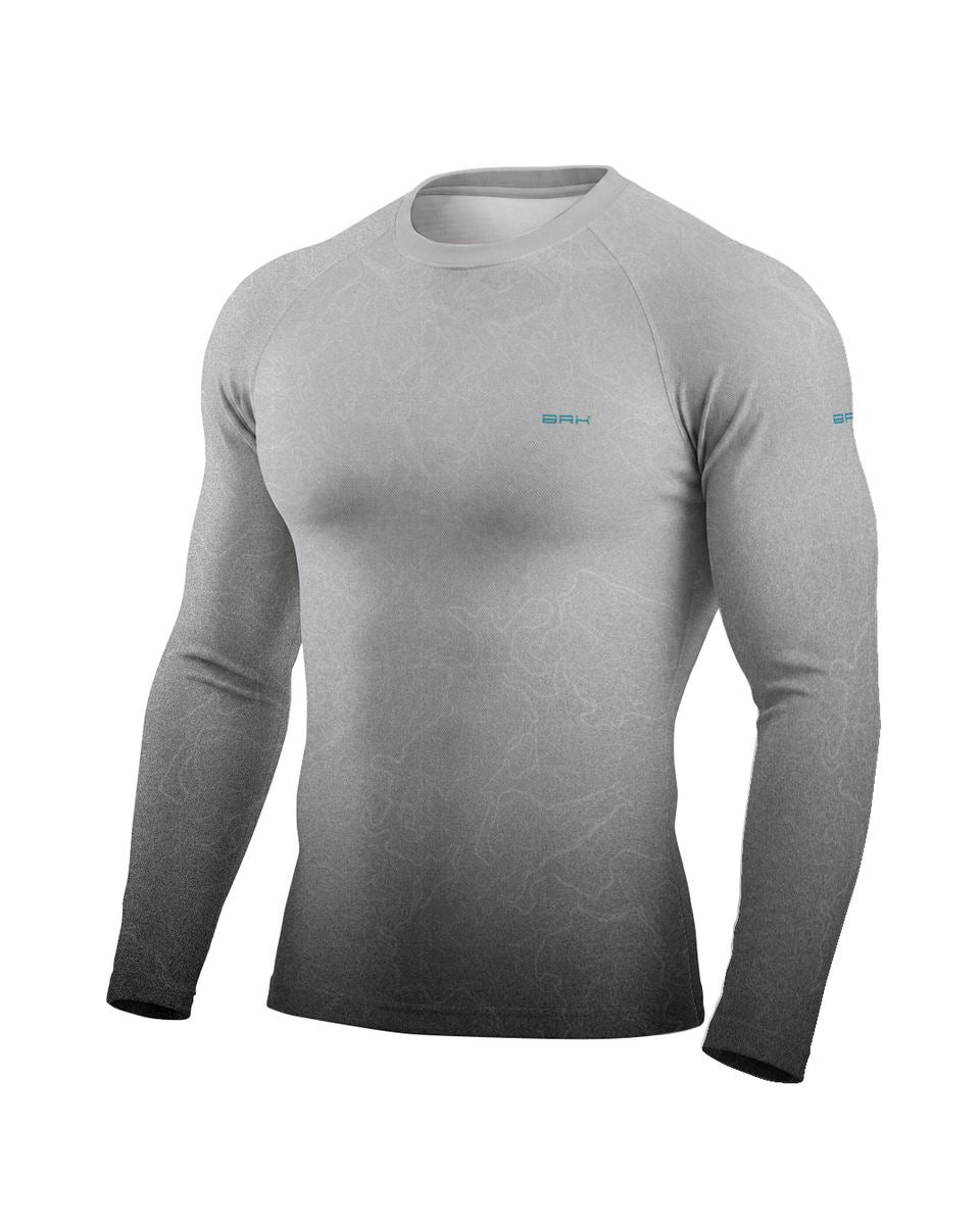 Camisa Segunda Pele Brk Fórmula 1 Mercedes W07 Branco e Cinza com UV50+