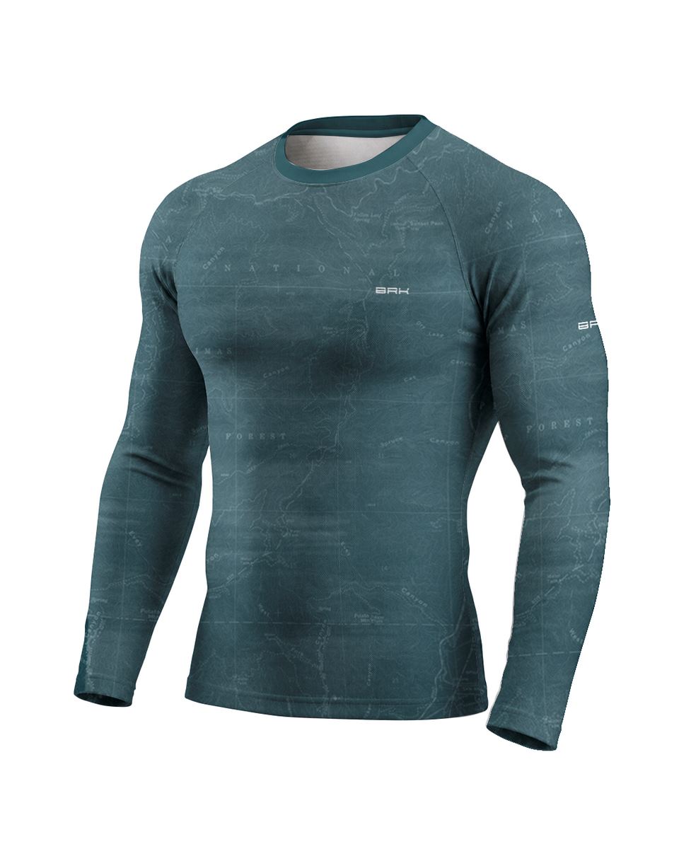 Camisa Segunda Pele Brk Fórmula 1 RB19 Azul Acinzentado com UV50+