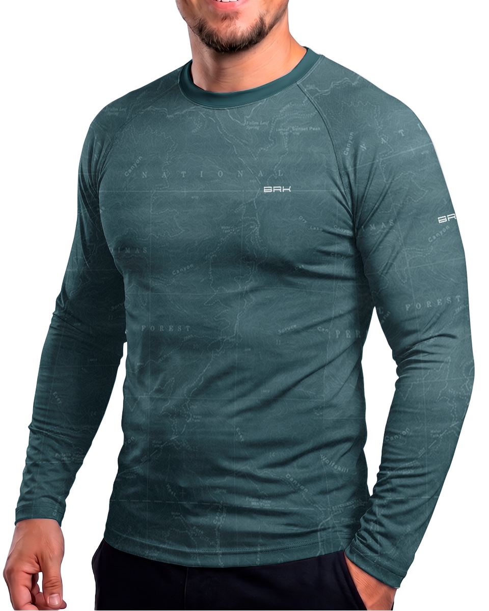 Camisa Segunda Pele Brk Fórmula 1 RB19 Azul Acinzentado com UV50+