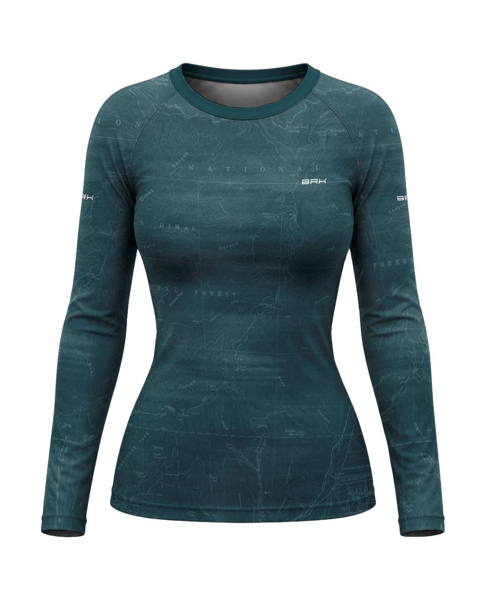 Camisa Segunda Pele Feminina Brk Fórmula 1 RB19 Azul Acinzentado com UV50+