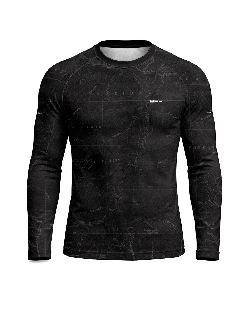 Camisa Segunda Pele Brk Fórmula 1 Preto e Vermelho 2002 com UV50+