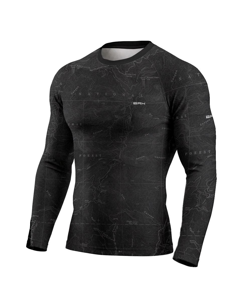 Camisa Segunda Pele Brk Fórmula 1 Preto e Vermelho 2002 com UV50+