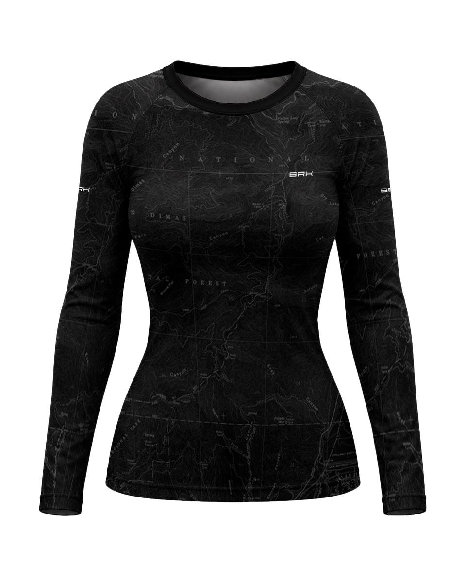 Camisa Segunda Pele Feminina Brk Fórmula 1 Preto e Vermelho 2002 com UV50+