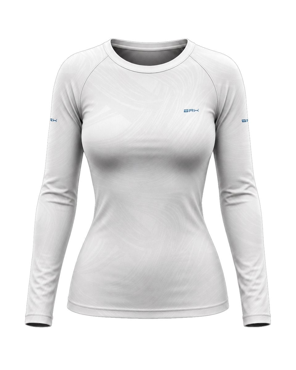 Camisa Segunda Pele Feminina Brk Fórmula 1 Willians White Legend com UV50+