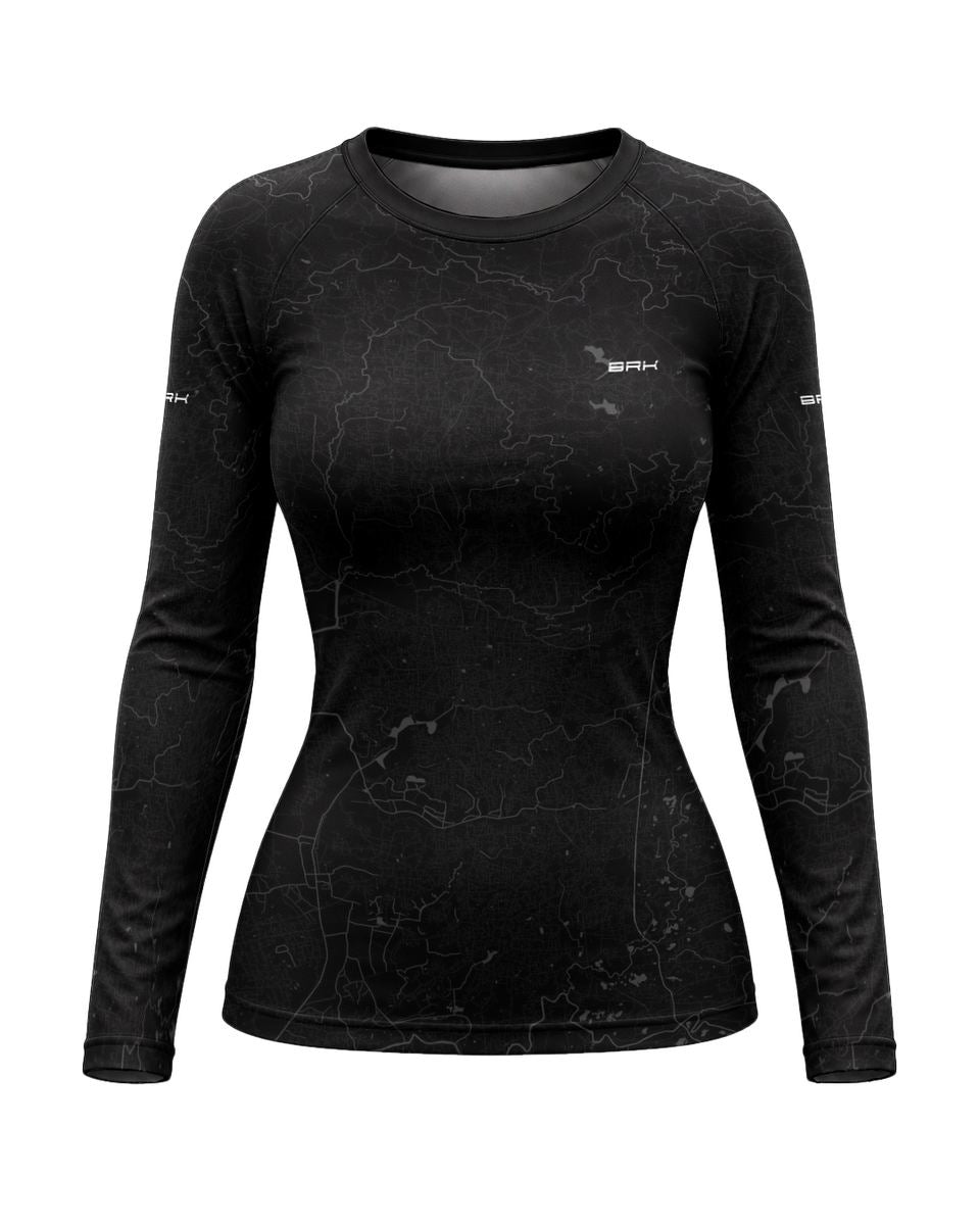 Camisa Segunda Pele Feminina Brk Fórmula 1 Mclaren 1988 Preto com UV50+