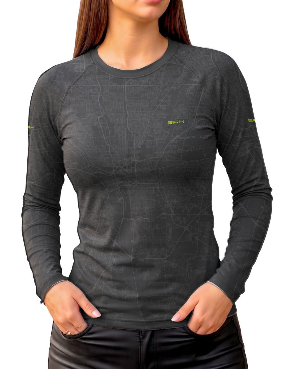 Camisa Segunda Pele Feminina Brk Fórmula 1 Mercedes W07 World Champion com UV50+