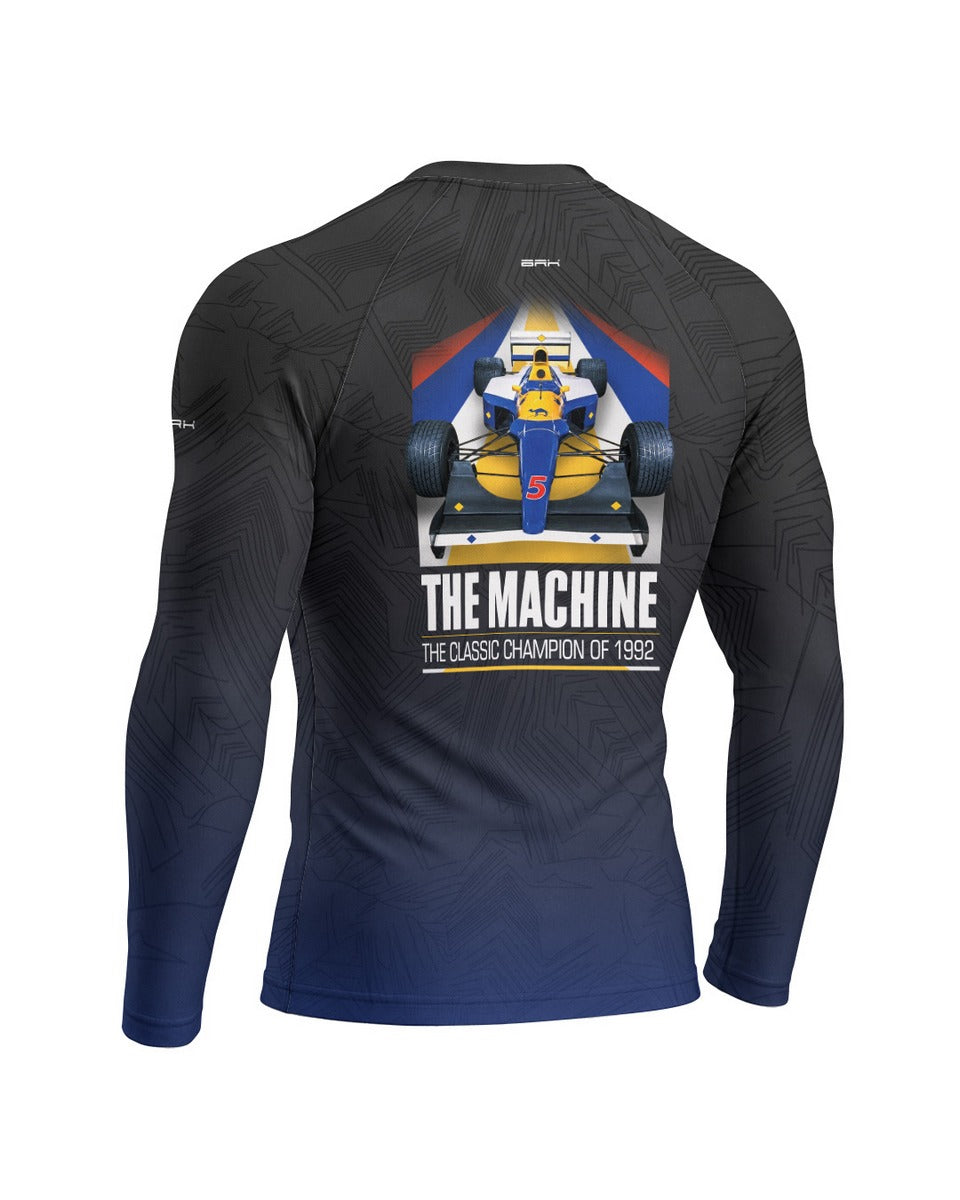 Camisa Segunda Pele Brk Fórmula 1 Willians FW14 Machine Preto com UV50+