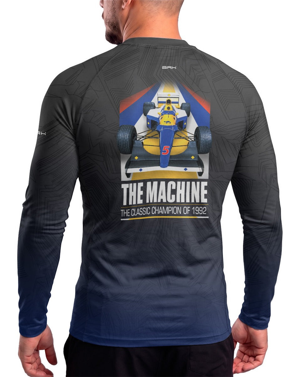 Camisa Segunda Pele Brk Fórmula 1 Willians FW14 Machine Preto com UV50+