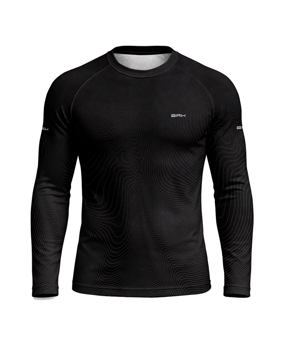 Camisa Segunda Pele Brk Fórmula 1 Mclaren Senna Eterno Preto com UV50+