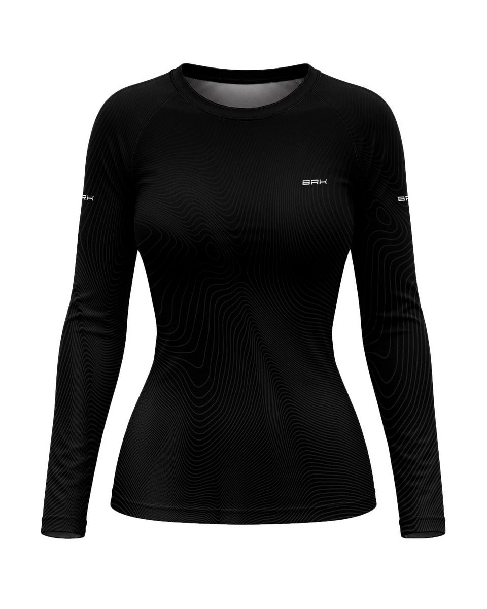 Camisa Segunda Pele Feminina Brk Fórmula 1 Mclaren Senna Eterno Preto com UV50+