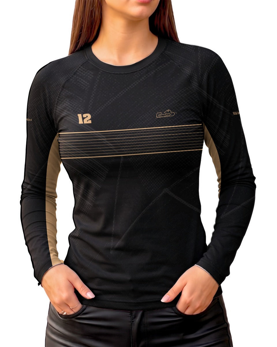 Camisa Segunda Pele Feminina Brk Fórmula 1 Autódromo do Estoril Lotus 97 com UV50+