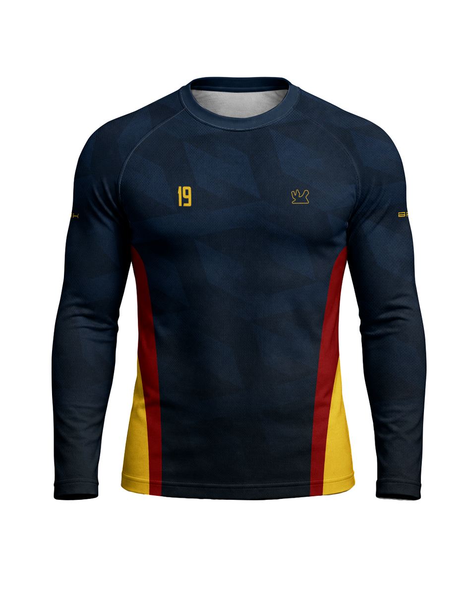 Camisa Segunda Pele Brk Fórmula 1 Circuito de Losail Red Bull RB19 Azul Escuro com UV50+