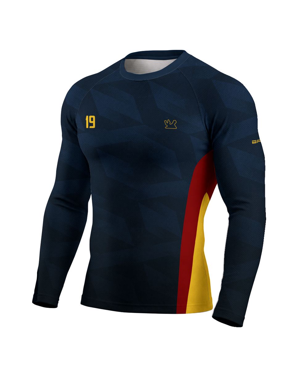 Camisa Segunda Pele Brk Fórmula 1 Circuito de Losail Red Bull RB19 Azul Escuro com UV50+
