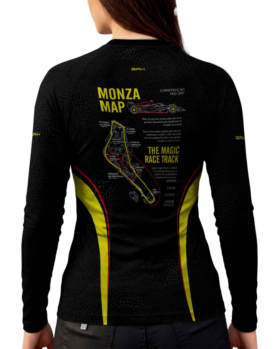 Camisa Segunda Pele Feminina Brk Fórmula 1 RB19 Monza com UV50+