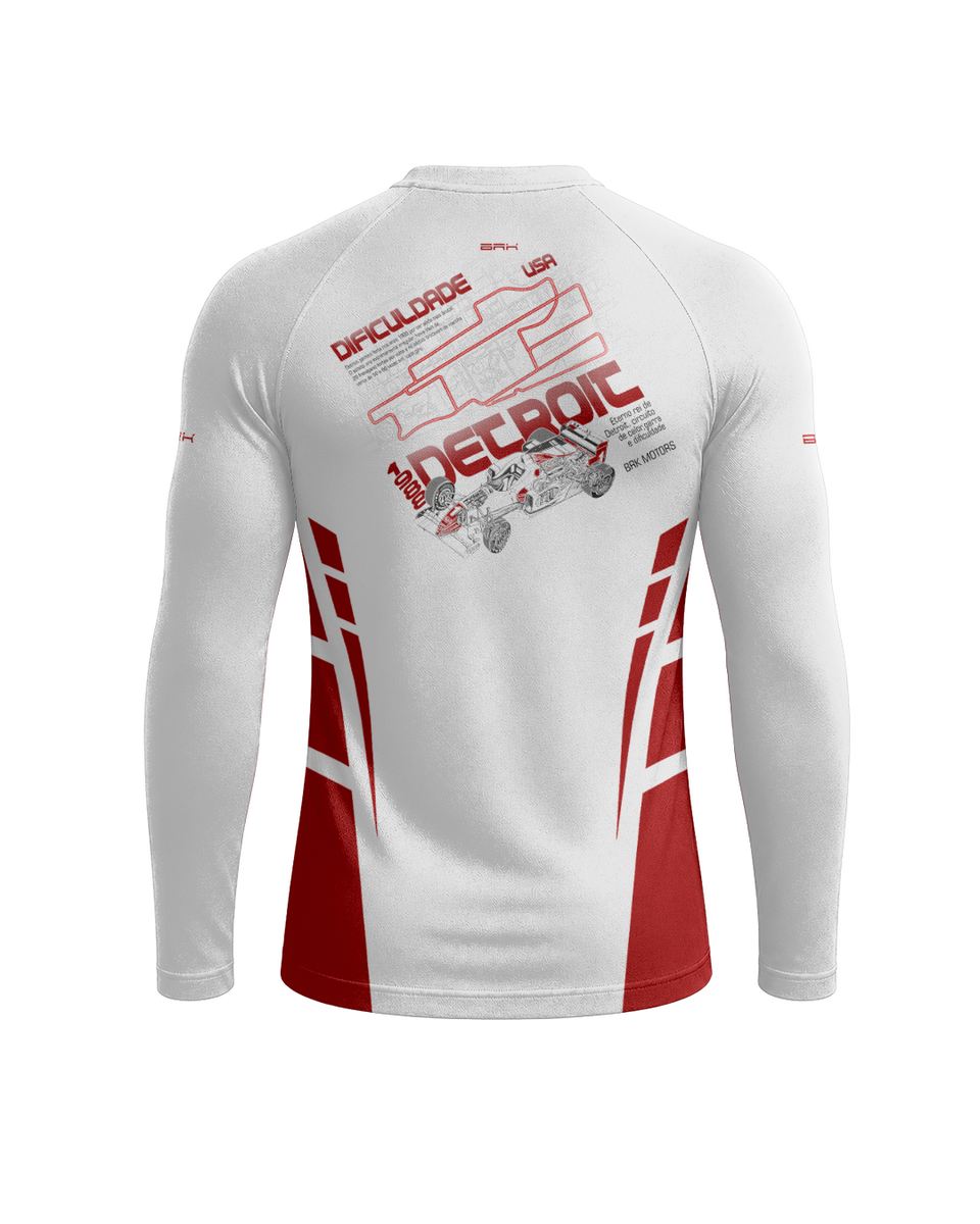 Camisa Segunda Pele Brk Fórmula 1 Mclaren Branca com UV50+