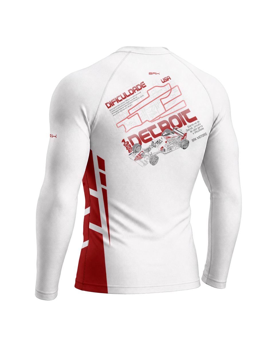 Camisa Segunda Pele Brk Fórmula 1 Mclaren Branca com UV50+